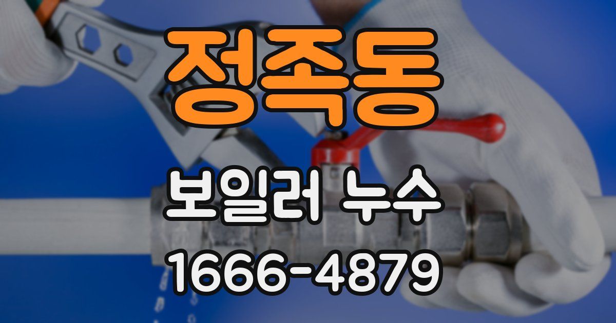 정족동 보일러 누수