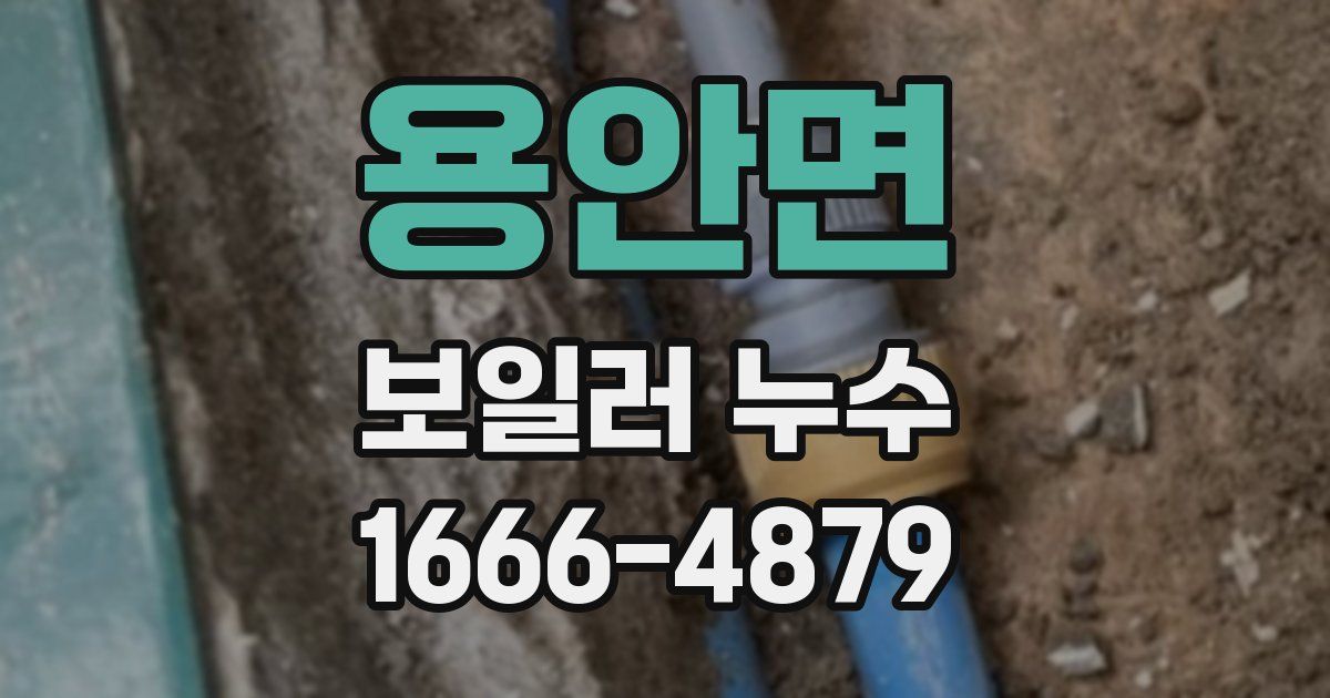 용안면 보일러 누수
