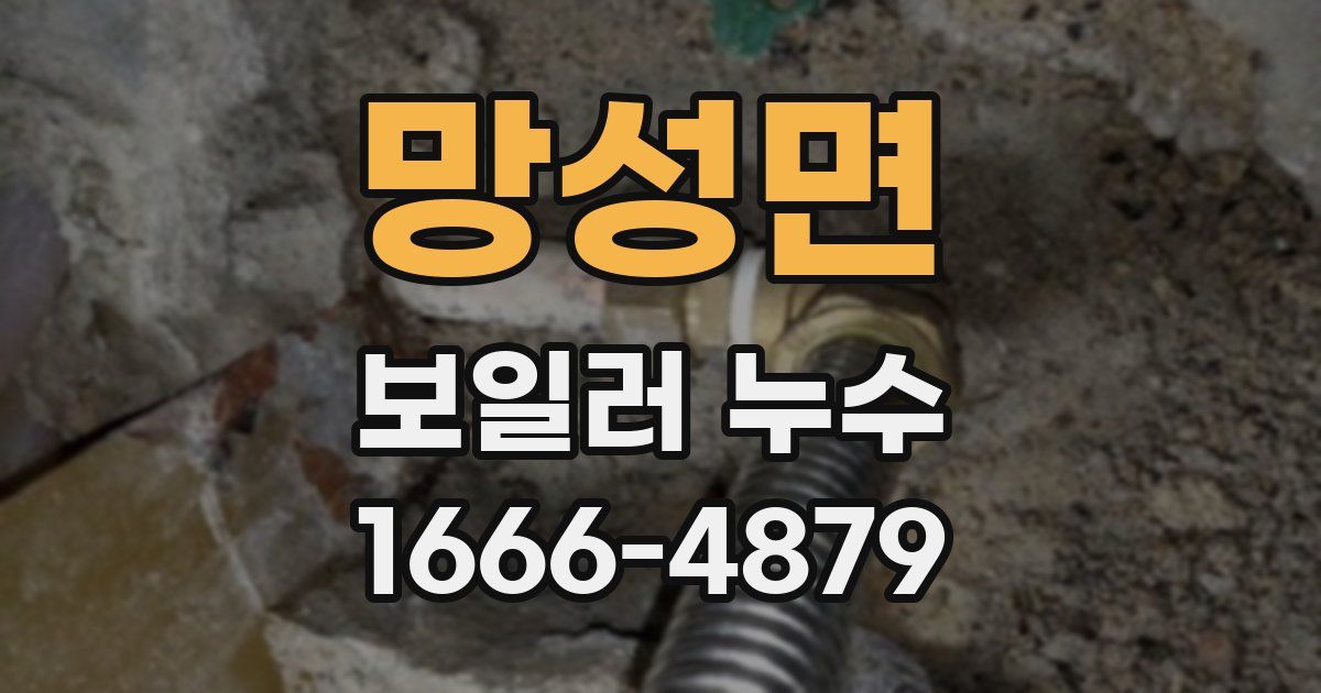 망성면 보일러 누수