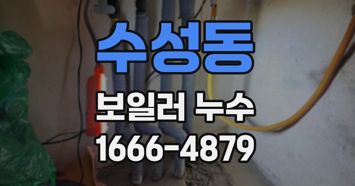 수성동 보일러 누수