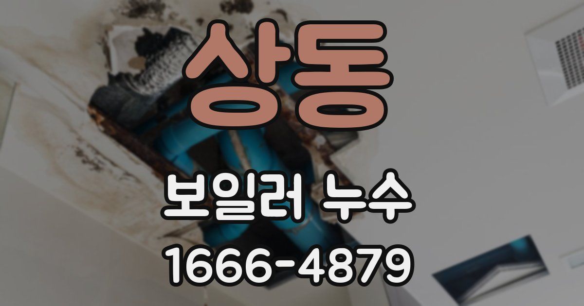 상동 보일러 누수