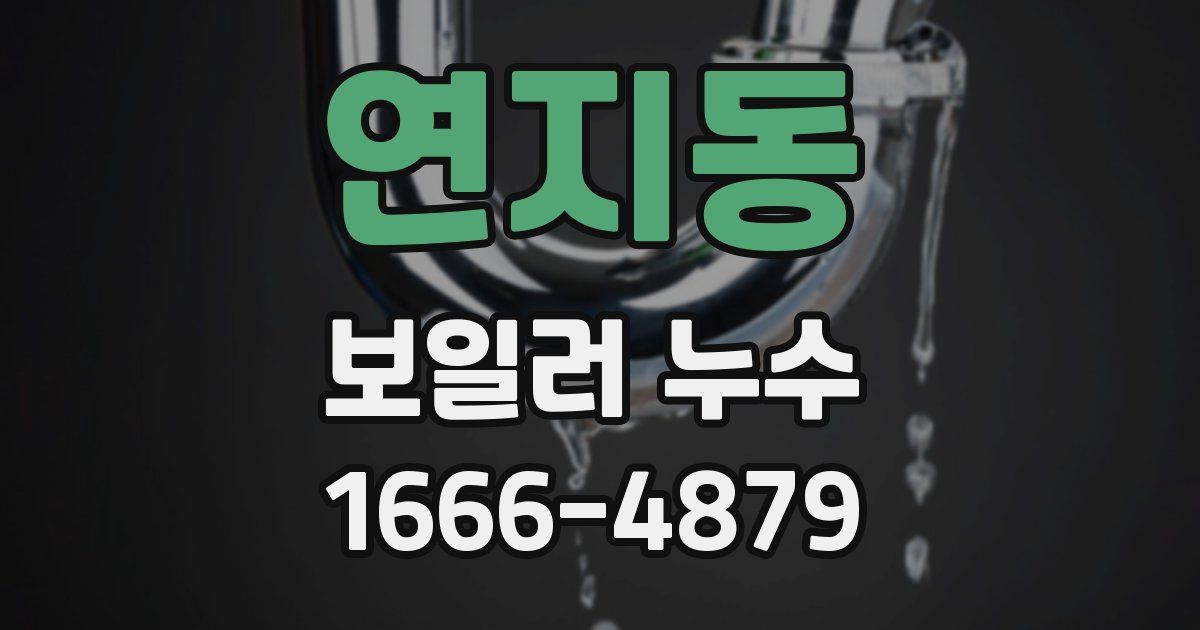 연지동 보일러 누수