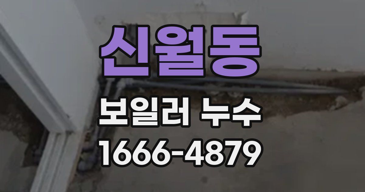 신월동 보일러 누수