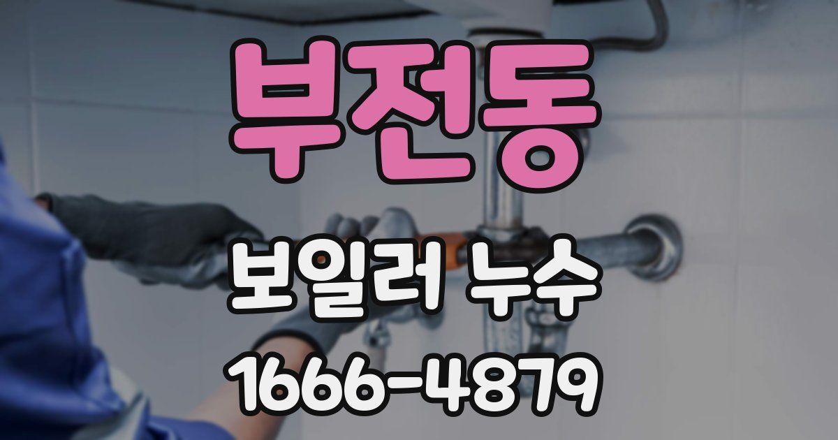 부전동 보일러 누수