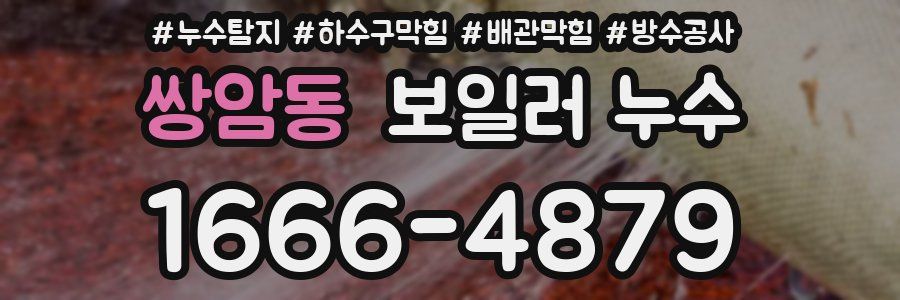 쌍암동 보일러 누수