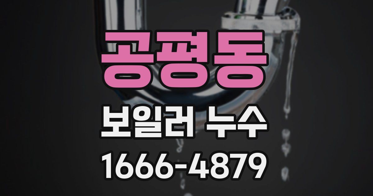 공평동 보일러 누수