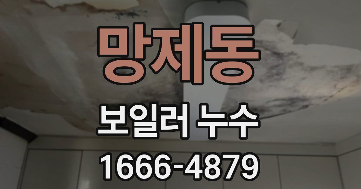 망제동 보일러 누수
