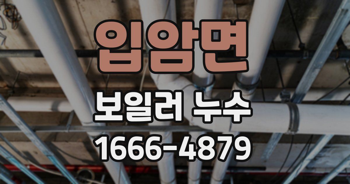 입암면 보일러 누수