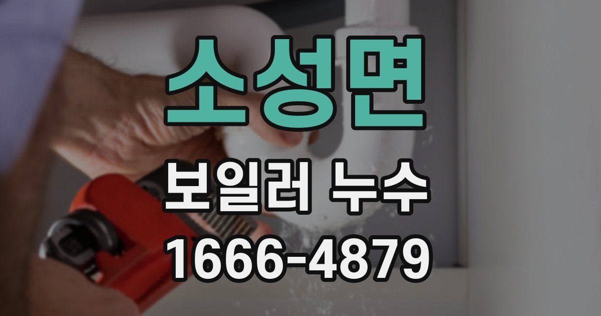 소성면 보일러 누수