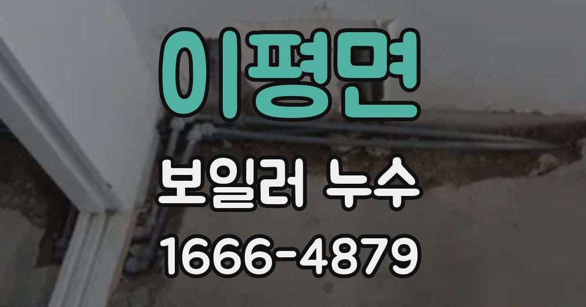 이평면 보일러 누수