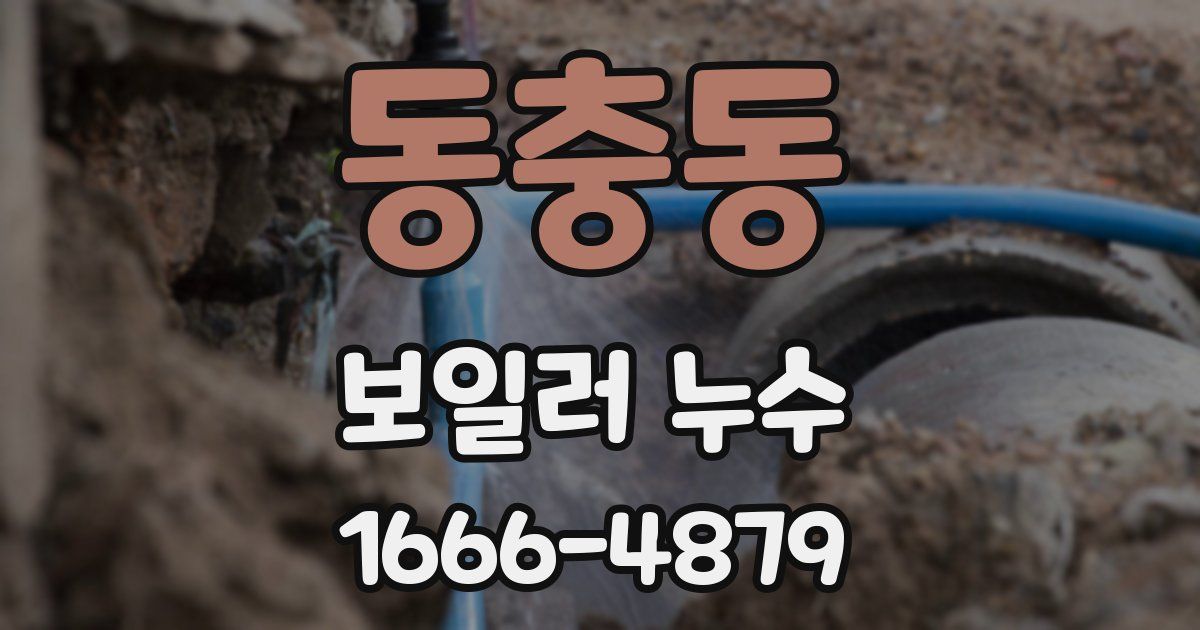 동충동 보일러 누수