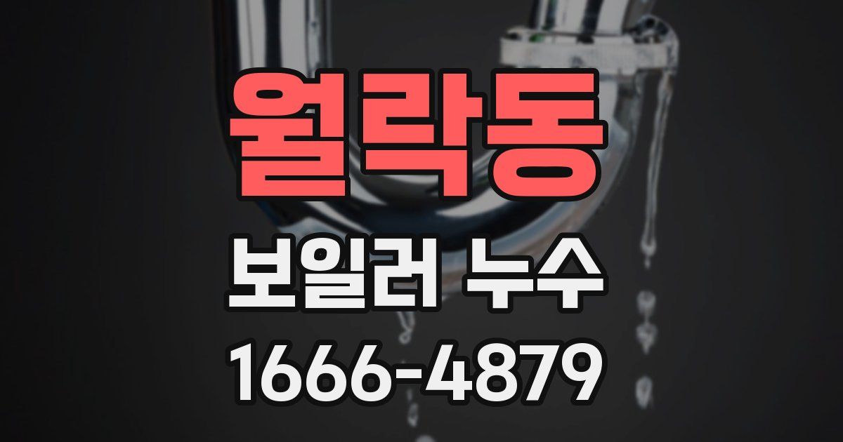 월락동 보일러 누수