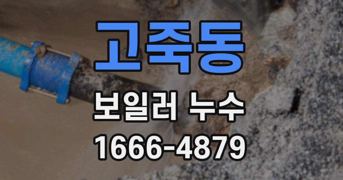 고죽동 보일러 누수