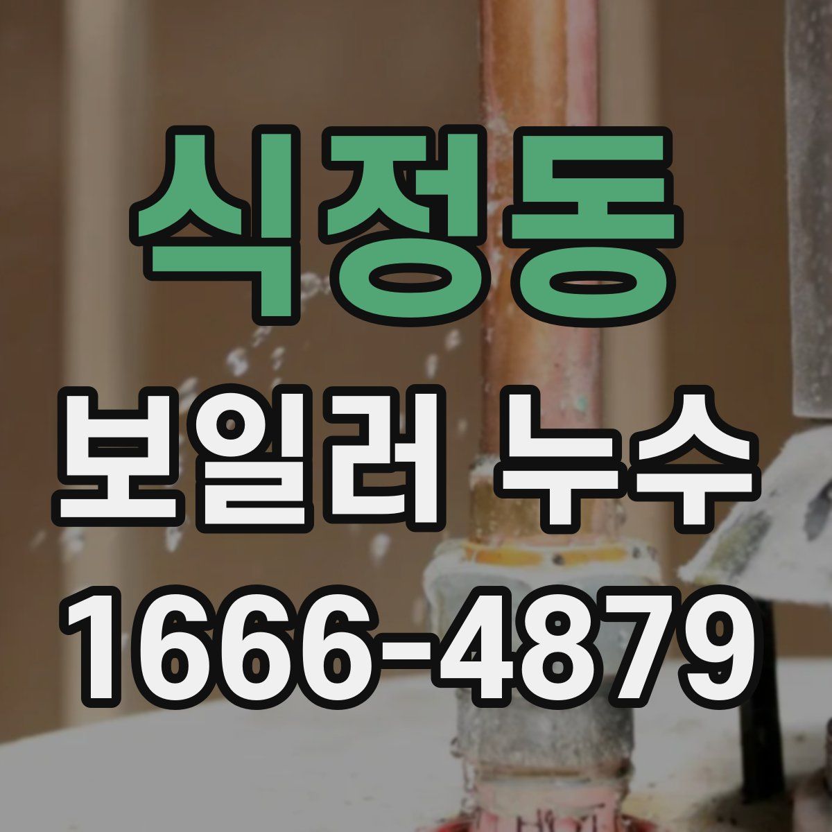 식정동 보일러 누수