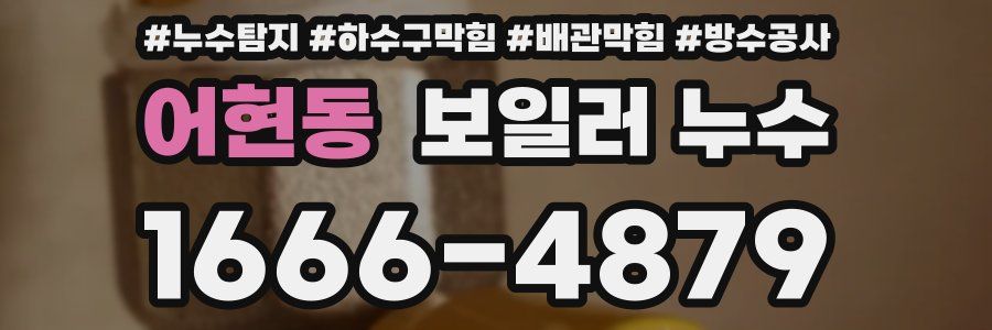어현동 보일러 누수