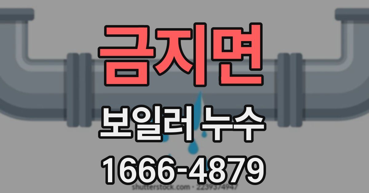 금지면 보일러 누수