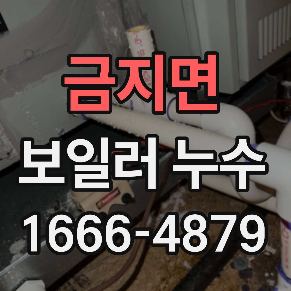 금지면 보일러 누수