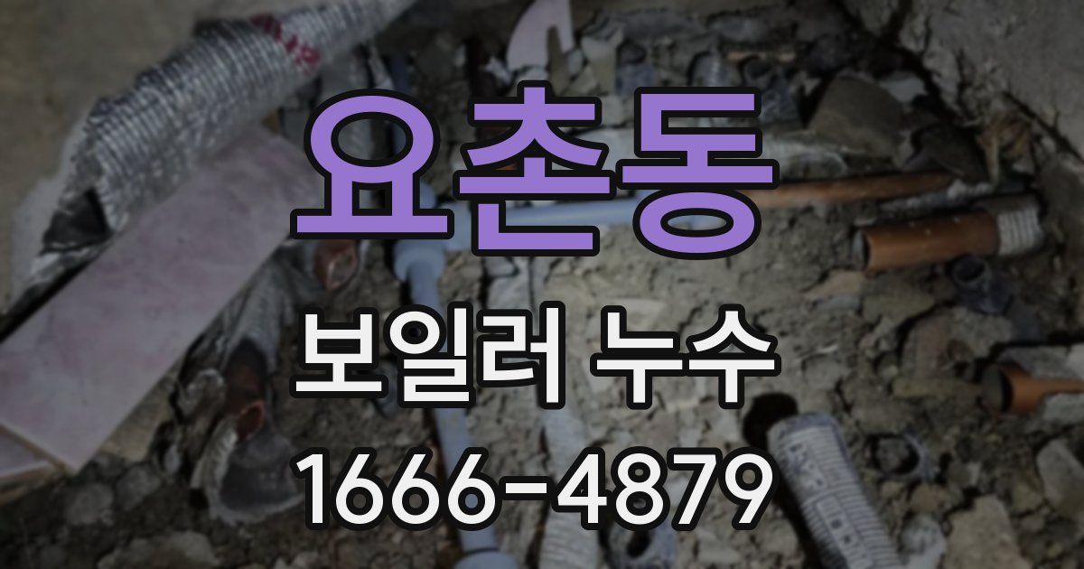 요촌동 보일러 누수