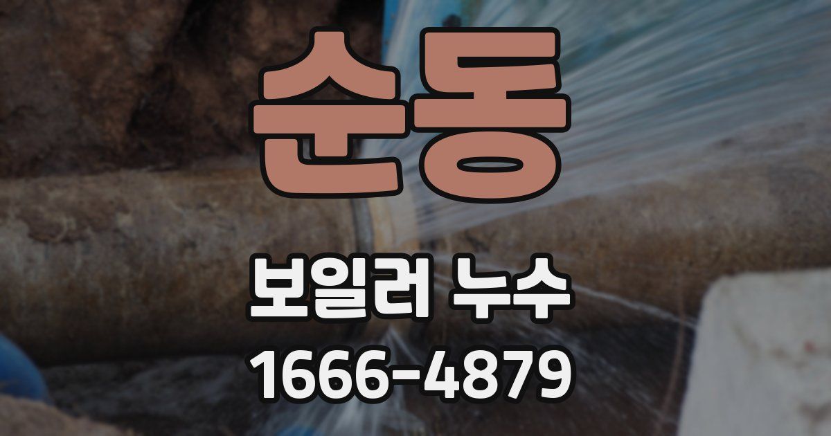 순동 보일러 누수