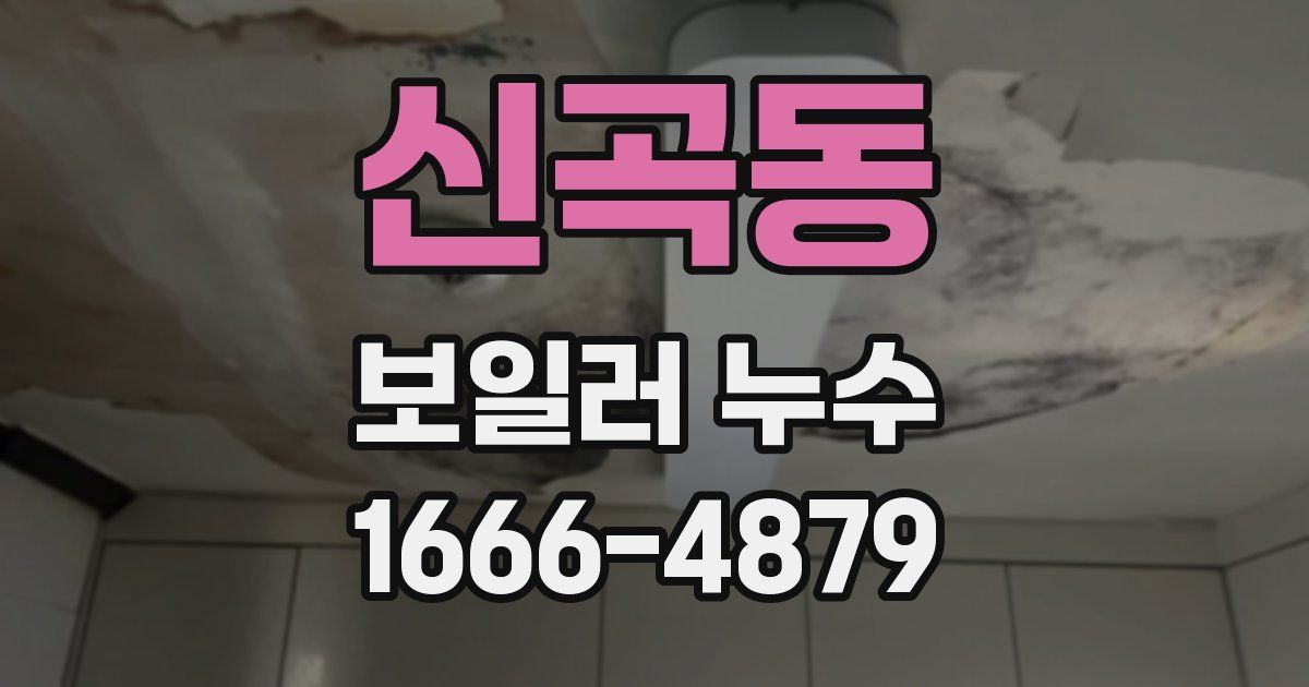 신곡동 보일러 누수