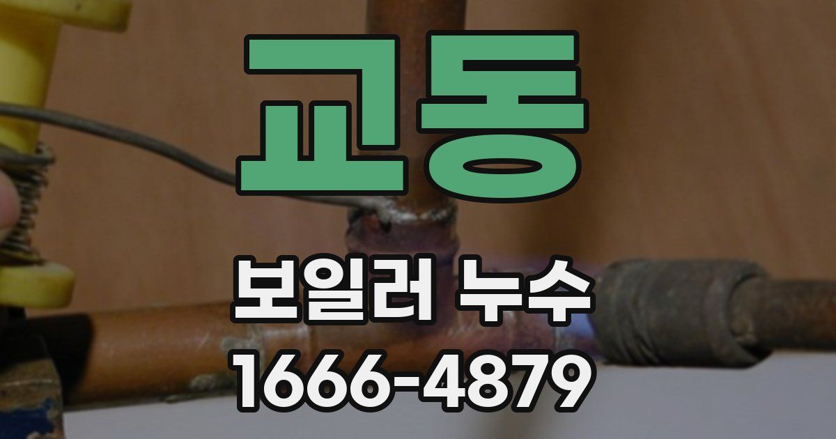 교동 보일러 누수