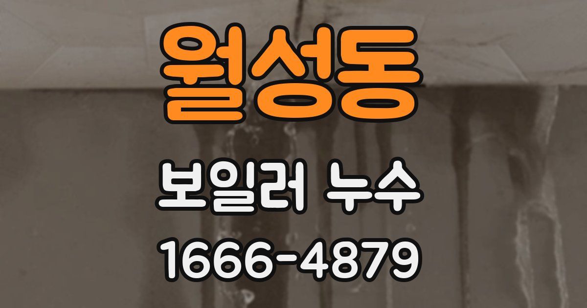 월성동 보일러 누수