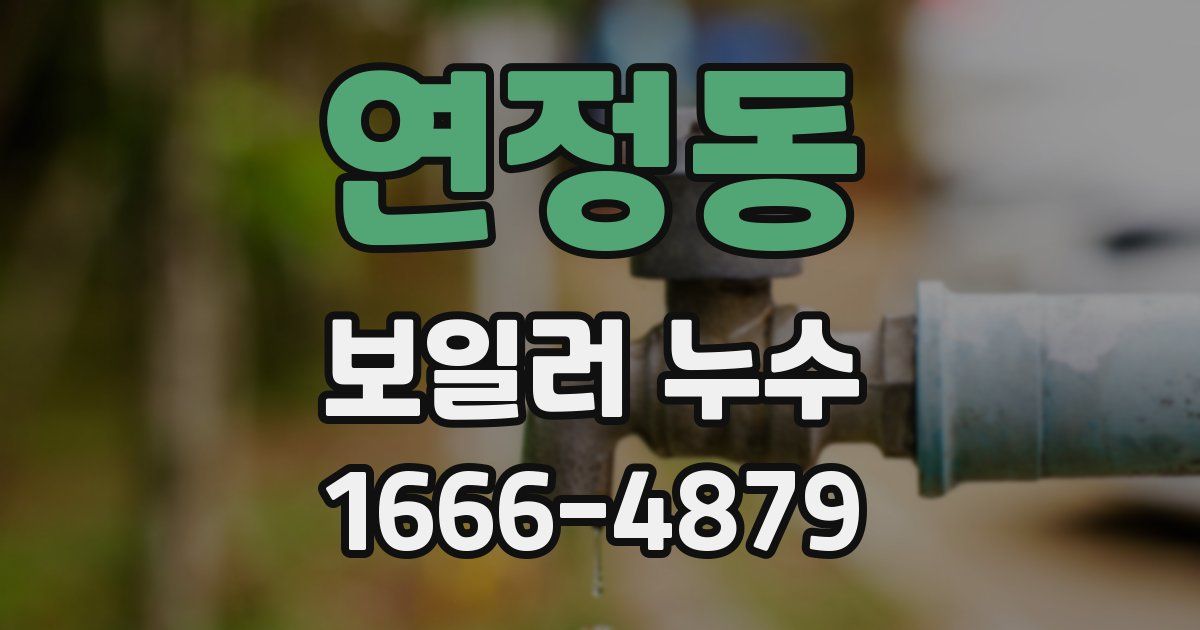 연정동 보일러 누수