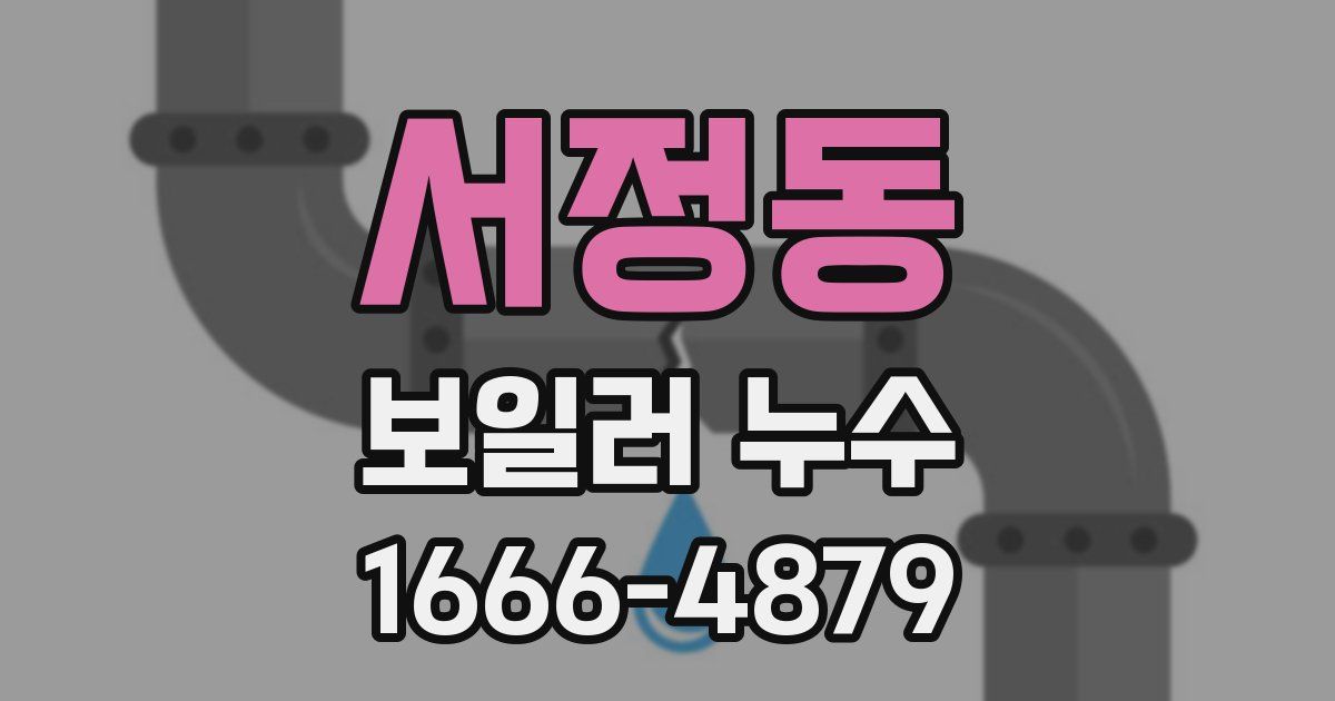 서정동 보일러 누수