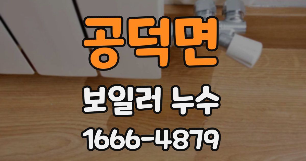 공덕면 보일러 누수