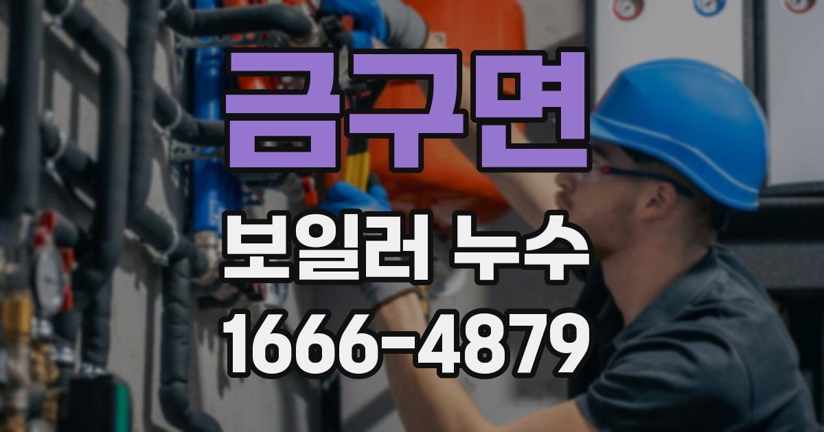 금구면 보일러 누수
