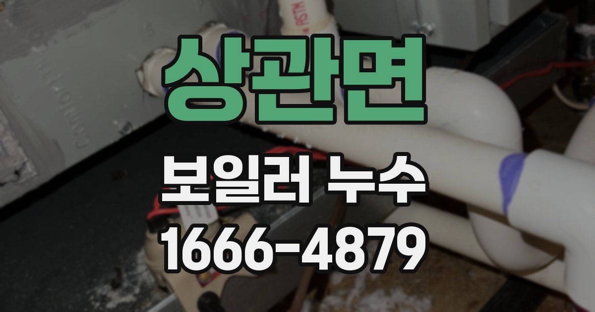 상관면 보일러 누수