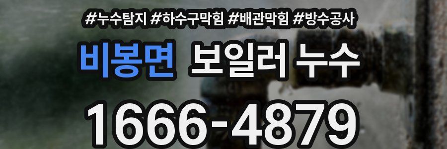 비봉면 보일러 누수