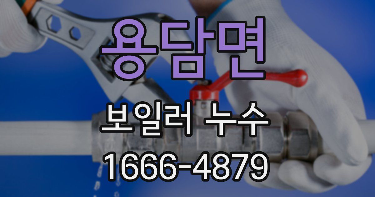용담면 보일러 누수