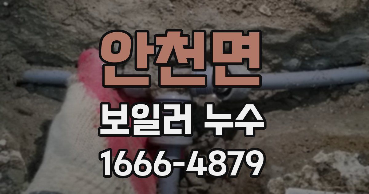안천면 보일러 누수