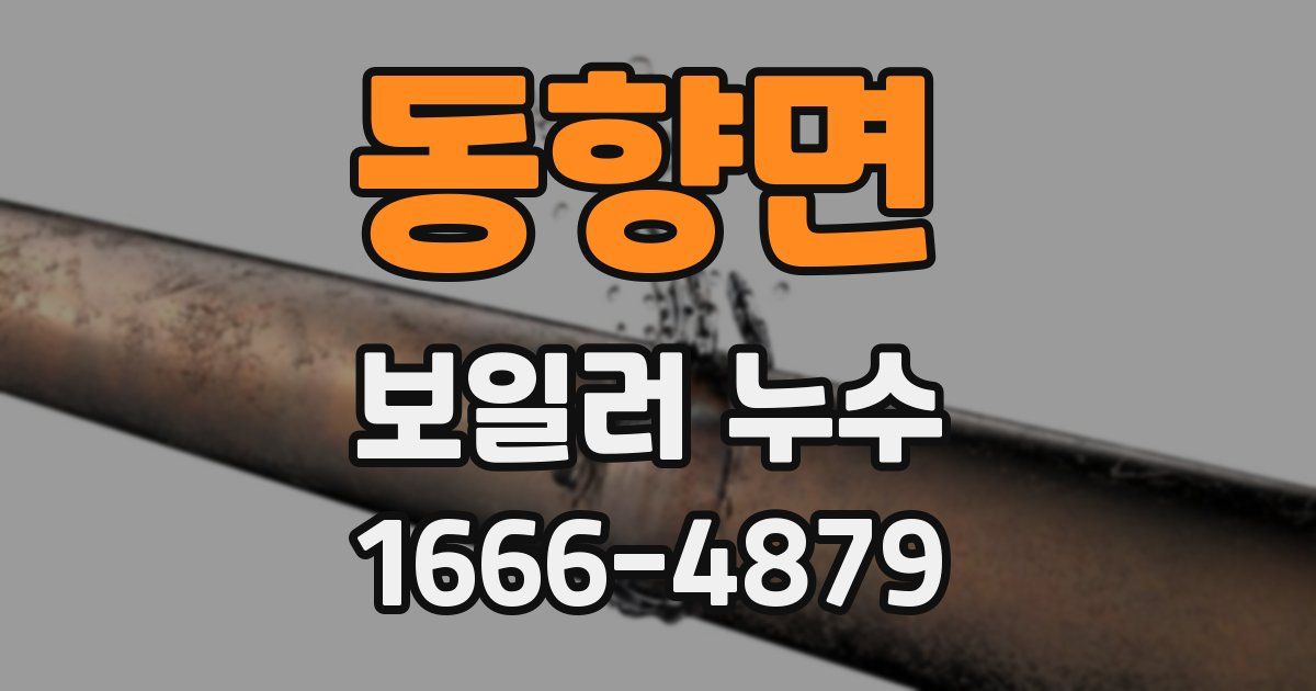 동향면 보일러 누수