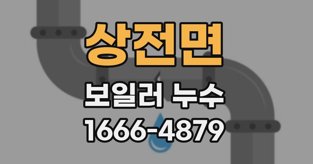 상전면 보일러 누수