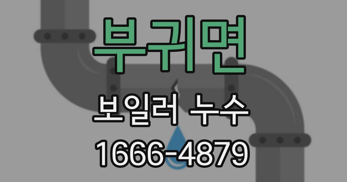 부귀면 보일러 누수