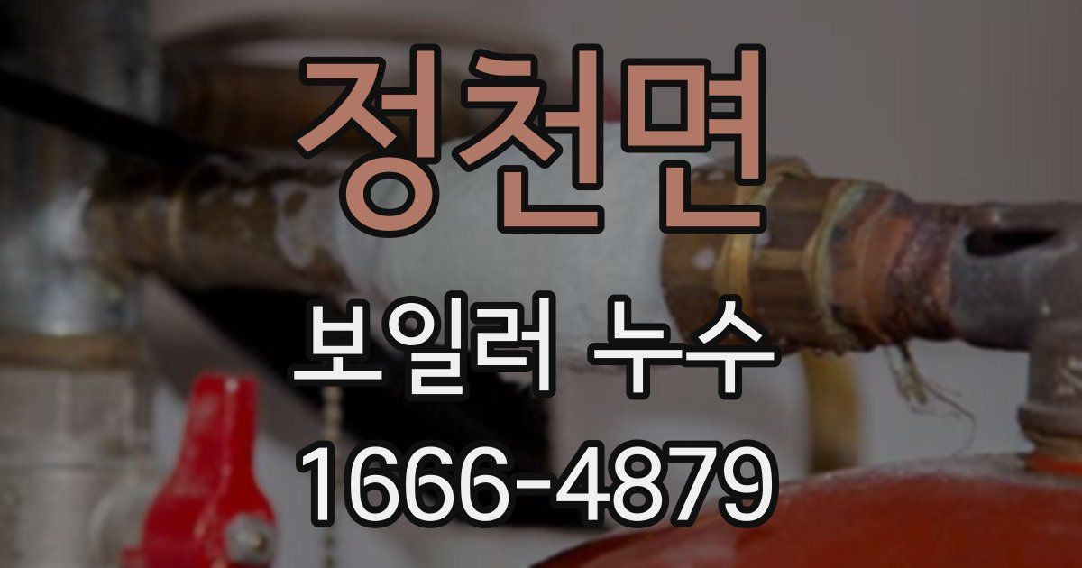 정천면 보일러 누수