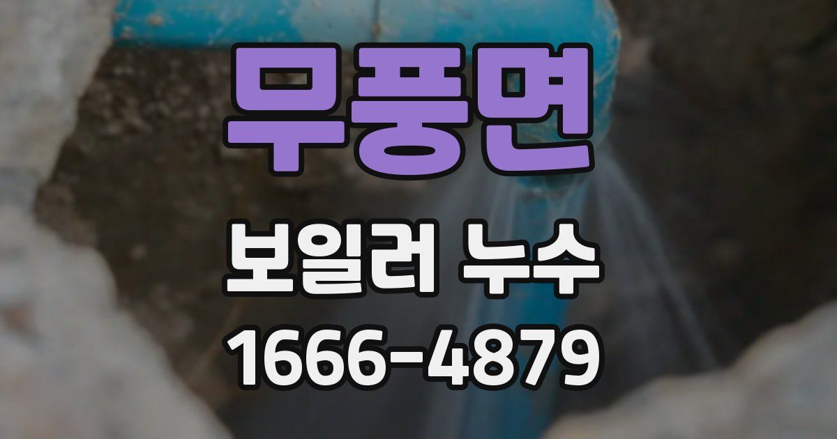 무풍면 보일러 누수