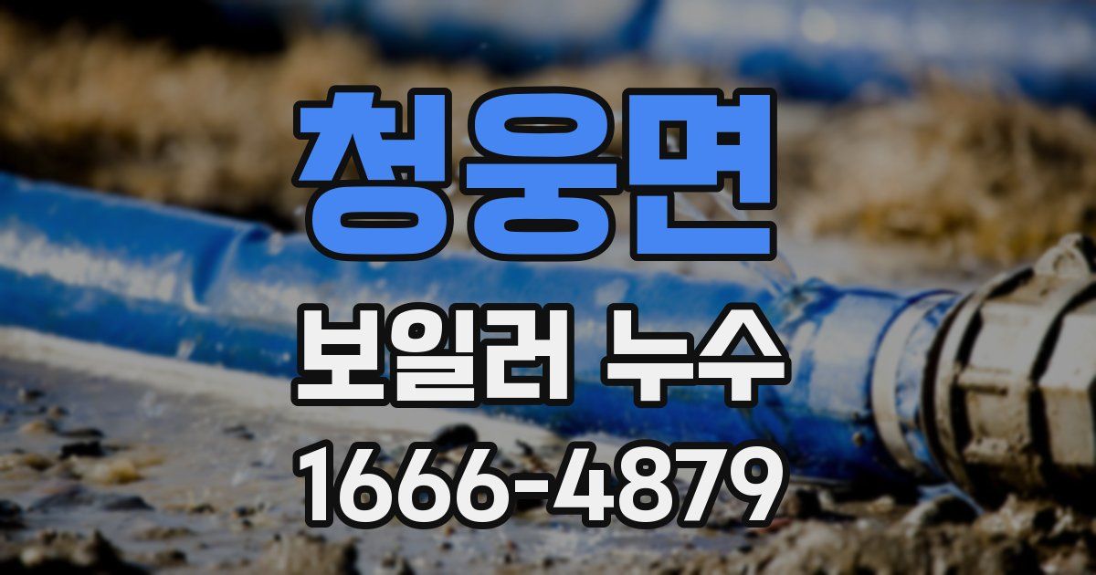 청웅면 보일러 누수