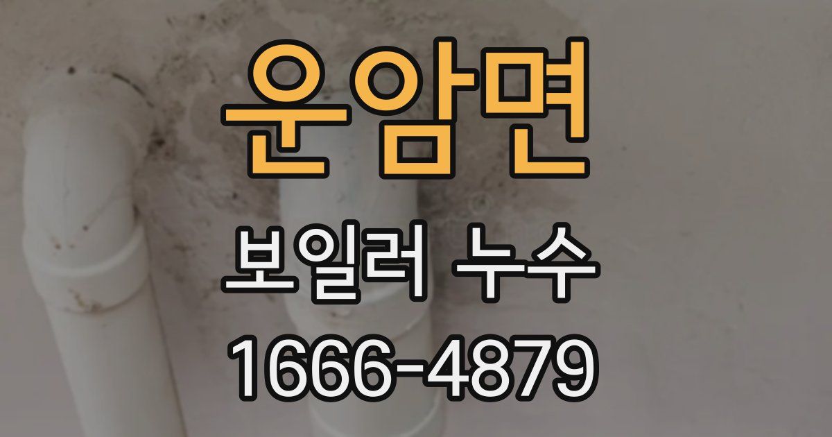 운암면 보일러 누수