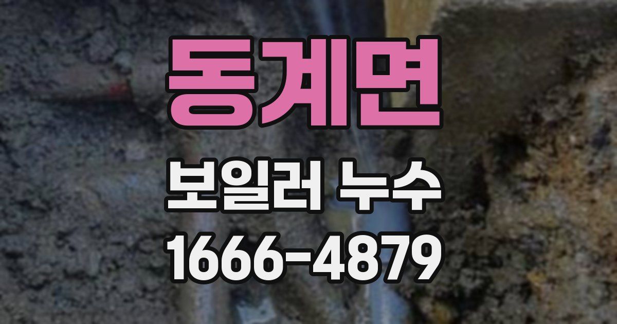 동계면 보일러 누수