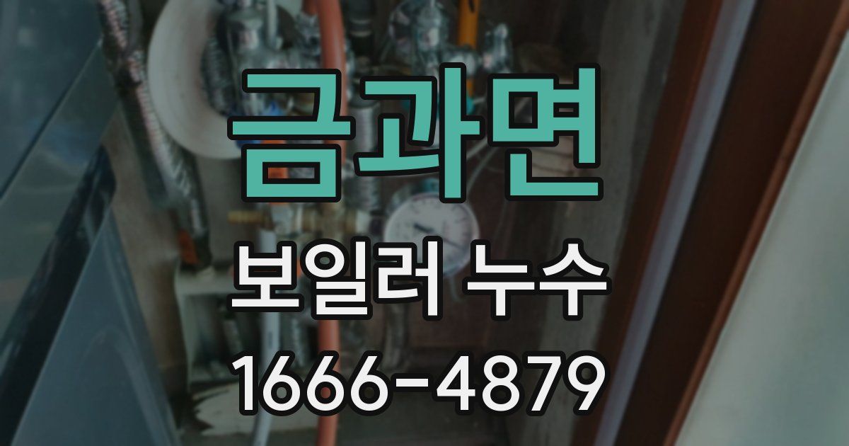 금과면 보일러 누수