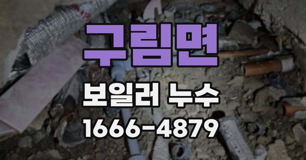 구림면 보일러 누수