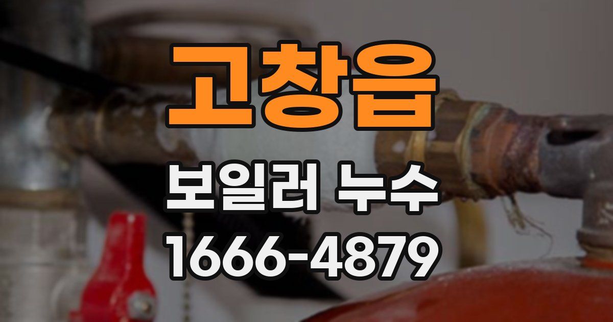 고창읍 보일러 누수