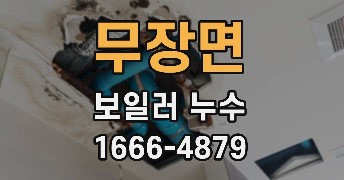 무장면 보일러 누수