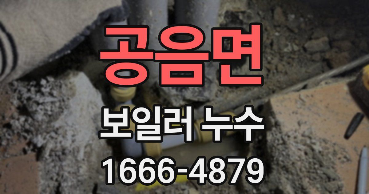공음면 보일러 누수