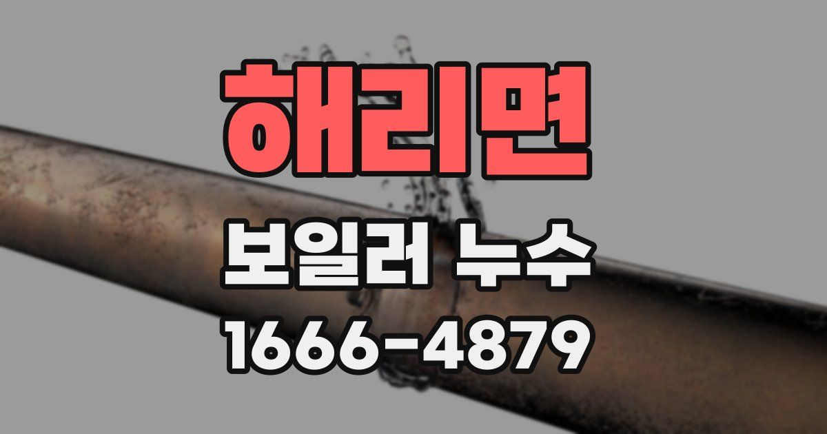 해리면 보일러 누수