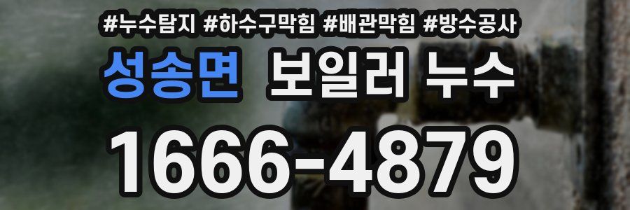 성송면 보일러 누수