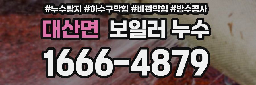 대산면 보일러 누수